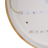 Moderne, trommelförmige, mittelgroße LED-Deckenleuchte zur bündigen Montage in Weiß, dimmbar