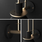 Modern 1-Light Cone Indoor Wall Sconce Metal Tapered Shade Wall Light in Black