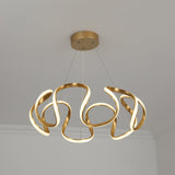 Rola Gold LED Unique Geométric Pendant Light Haning plafond Light