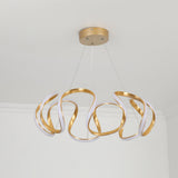 Rola Gold LED Lámpara colgante geométrica única Lámpara de techo Haning