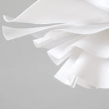 Lustre blanc acrylique en acrylique en forme de fleur