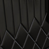 Aro Contemporary Black Chest 2 Doors &amp; Shelf Accent Cabinet mit Edelstahl in Gold