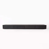 Modern 94 Inch Black TV Stand Rectangle Media Stand Wood TV Console with 4 Drawers-Richsoul-Furniture,Living Room Furniture,TV Stands