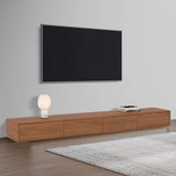 Modern 94 Inch Black TV Stand Rectangle Media Stand Wood TV Console with 4 Drawers-Richsoul-Furniture,Living Room Furniture,TV Stands