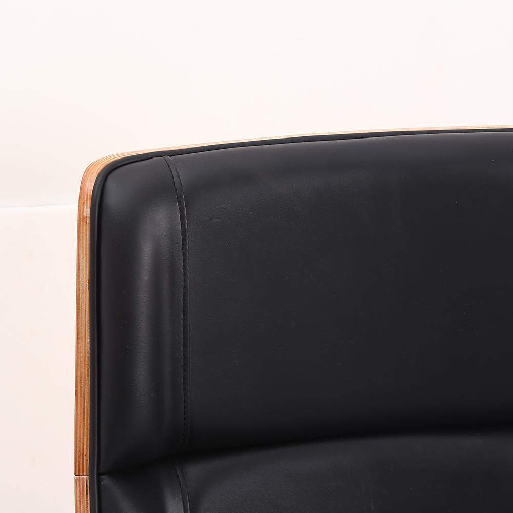 PU Leather Upholstered Office Chair High Back Swivel Chair Gold Base Executive Chair-Furniture,Office Chairs,Office Furniture