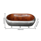 Aviator Loveseat Sofa Industrial Loveseat with Nailhead Trim Brown Faux Leather-Richsoul-Furniture,Living Room Furniture,Sofas &amp; Loveseats