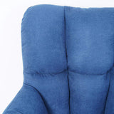 Modern Office Chair Upholstered Cotton&Linen Swivel Task Chair Height Adjustable-Furniture,Office Chairs,Office Furniture