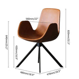 Modern Office Chair for Desk Upholstered PU Leather Task Chair with Armrest-Furniture,Office Chairs,Office Furniture