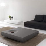Modern Gray Coffee Table with Storage Square Coffee Table with Drawer