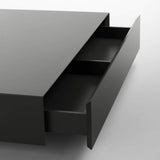 Modern Gray Coffee Table with Storage Square Coffee Table with Drawer-Richsoul-Coffee Tables,Furniture,Living Room Furniture