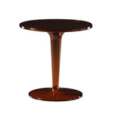 Acrylic End Table Amber Modern Accent Table Clear Round Side Table-Richsoul-End &amp; Side Tables,Furniture,Living Room Furniture