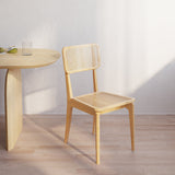 Modern Natural Dining Chair Rattan Ash Dining Chair
