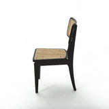 Modern Black Dining Chair Rattan Ash Dining Chair