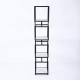 Modern Simple Gold Cube Bookcase with Metal Tower Display Shelf-Bookcases &amp; Bookshelves,Furniture,Office Furniture