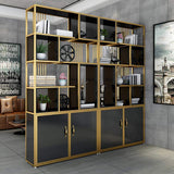 Contemporary Stand Standard Bookshelf with Doors-Bookcases &amp; Bookshelves,Furniture,Office Furniture