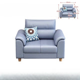 74 "الأزرق الكامل نائم أريكة قابلة للتحويل مع التخزين والجيوب