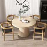 Silla de comedor con respaldo curvo moderno tapizado en cuero sillón de madera de nogal