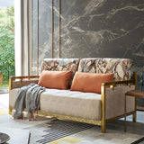 كينج الحديثة قابلة للتحويل أريكة نائمة ذهبية معدن بيج بيج منجد أريكة وسادة سرير