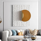 Rechteck Modern Orange Wanddekor Hintergrund Kreative Geometrische Wandkunst