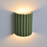 モダングリーンハーフクリクル樹脂壁取り付け用燭台 2ライト付き リビングルーム ベッドルーム キッチン
