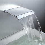 Moda Moda Wall Mount Chrome Waterfall Spout Spout Stainlist Steeld