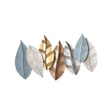 3D moderne kreative Blätter Wanddekoration Metall überlappende Akzente