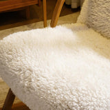 クルミの白いBoucleの家具製造販売業のロッキング チェアの純木のアクセントの椅子