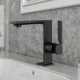 Robinet de lavabo de salle de bain en laiton Handle simple trou unique en chrome poli