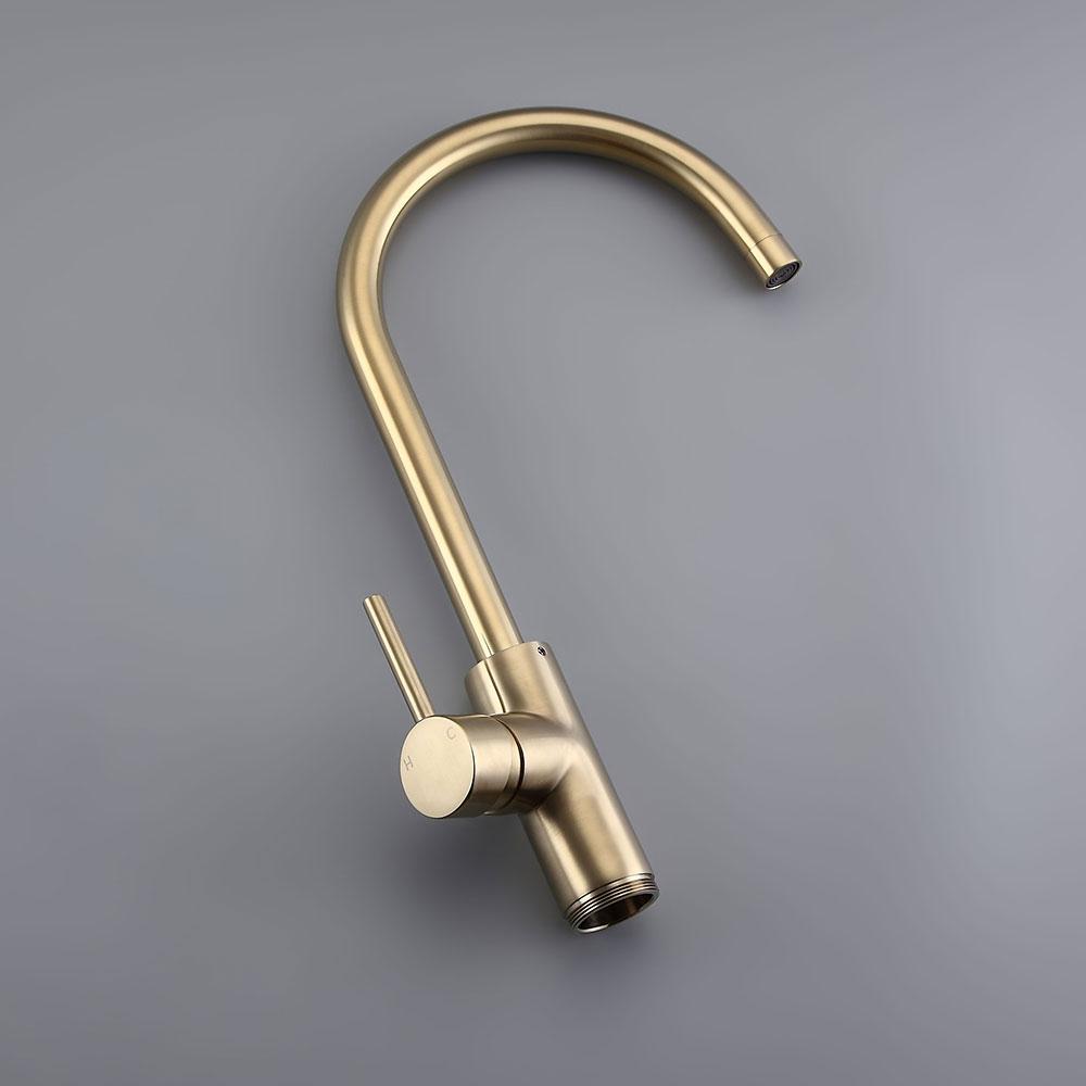 Brewst Solid Brass Single Handle Modern Floor Mounted Tub Filler Spout Faucet