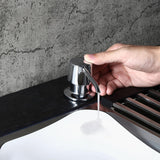 Dispensateur de savon à support de pont chromé moderne avec pompe auto-prime en laiton de 12 oz bouteille