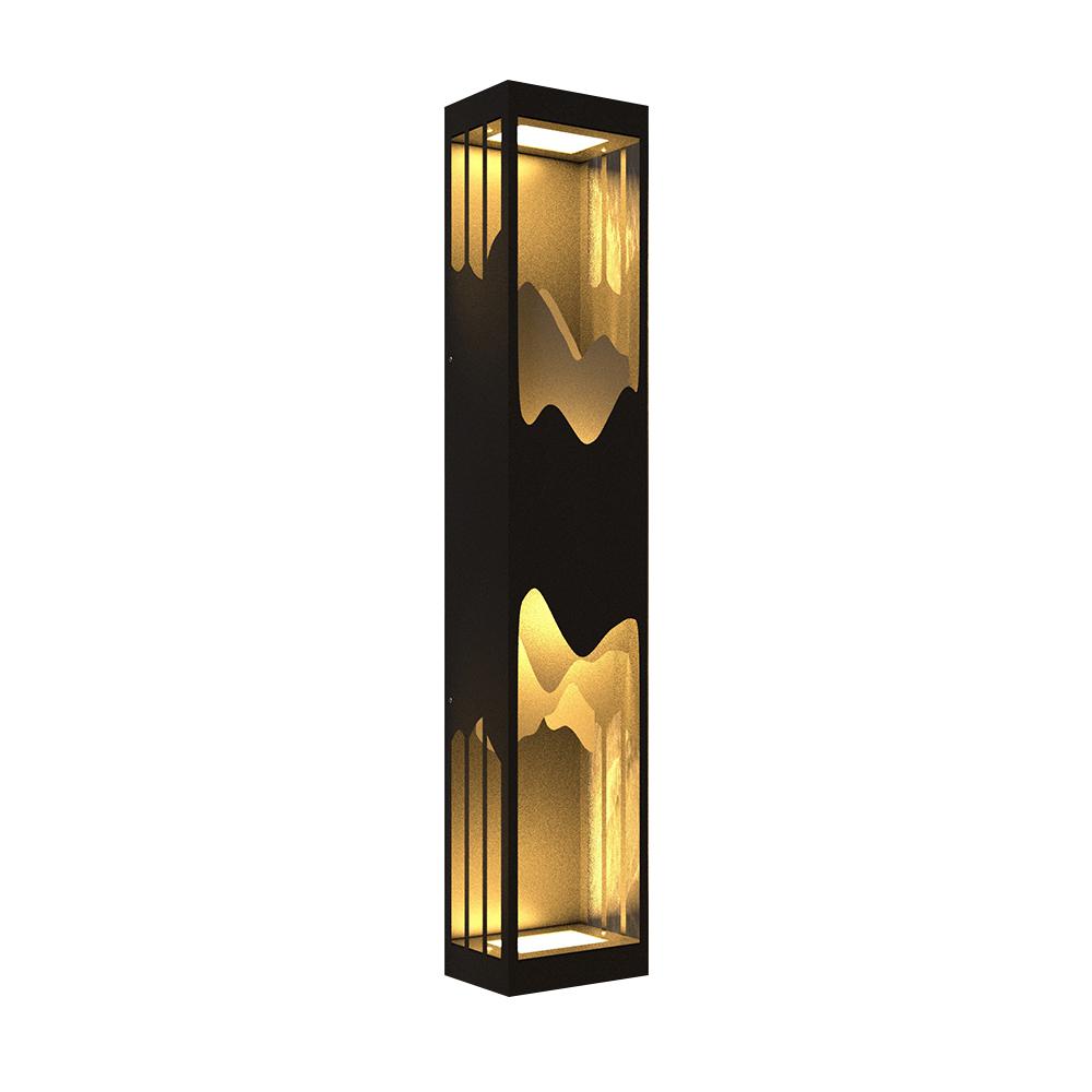 40" Modern Flush Mounted LED Outdoor Lighting Wall Sconces Layered Cuboid