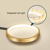 Moderner LED-Ring für halbbündige Beleuchtung, goldene Deckenleuchte