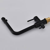 Stev Monobloc Dual Lever Kitchen Mixer Tap with Water Filtering in Antique Black