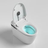 Intelligente einteilige verlängerte automatische Toilette mit weißem LED-Bildschirm