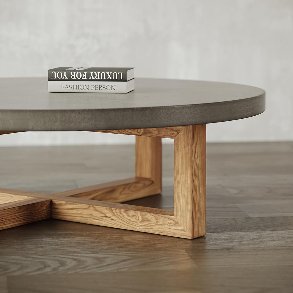  Slabstudiohongkong Mesa de centro redonda pequeña, mesa de  madera de olivo, mesa hecha a mano, mesa de centro pequeña, no mesa de  madera de olivo, mesa de centro de árbol viejo 