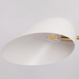 Moderne 3-Licht-Geometrische halbbündige Deckenleuchte mit weißem Schirm