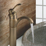 Fair Classic Single Handle Single Hole Vessel Sink Faucet for Bathroom Solid Brass