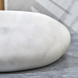 容器楕円形の天然石のバスルームウォッシュシンク石畳の形