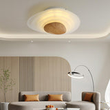 LED minimaliste blanc flatter le plafond plafonnier métal arcylique et bois