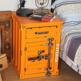 خزانة تخزين سرير رجعية رجعية من طابق علوي رجعية مع الباب والدرج