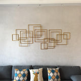 Résumé moderne Gold Home Boho Square Wall Decor