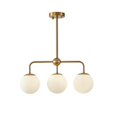 Modern Gold Globe 3-Licht Indoor Kücheninsel Licht aus Metall