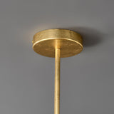 GLAM GOLD LEAF الثريا المعدنية أوراق مصباح ضوء قلادة غرفة المعيشة غرفة نوم