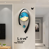 Reloj de pared moderno multicolor Decoración de fondo para el hogar