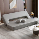 79" Modern Folding Sofa Bed Upholstered Sofa Leath-Aire Sofa