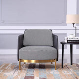 Modern Houndstooth Accent Chair Arm Chair with Linen Upholstery for Living Room Style A-Richsoul-Chairs &amp; Recliners,Furniture,Living Room Furniture