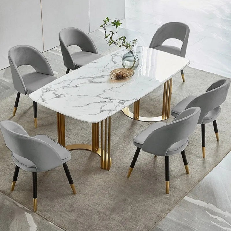 Deep Gray Dining Chair Upholstered Velvet Side Chairs Set of 2