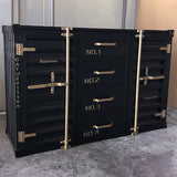 Buvets de style conteneur de 39 "de cargaison avec tiroirs et portes en métal en petit