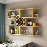 Contemporary Wall Mounted Wine Rack in White
