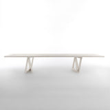 63" Rectangular Dining Table Black Solid Wood Table Top Square Metal Base